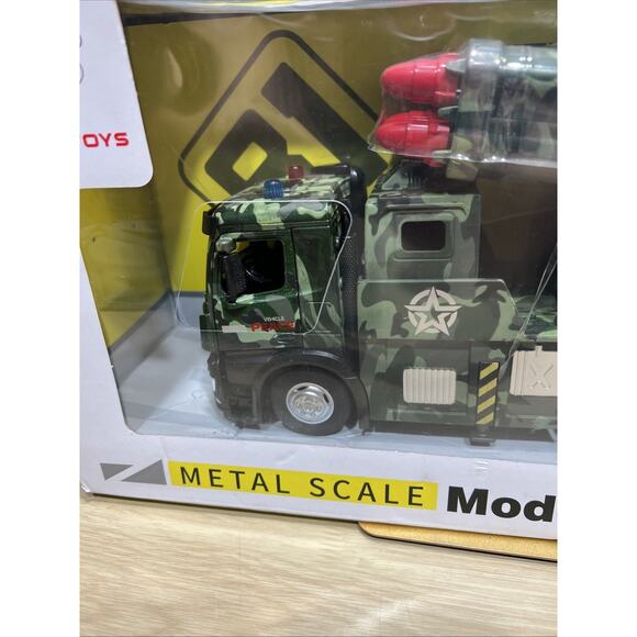 Die-Cast Metal Military Missile Launcher Toy Truck Battery Powered - Picture 6 of 12